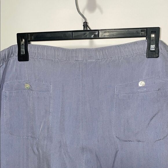 Casual Light Blue Drawstring Shorts - Picture 9 of 10